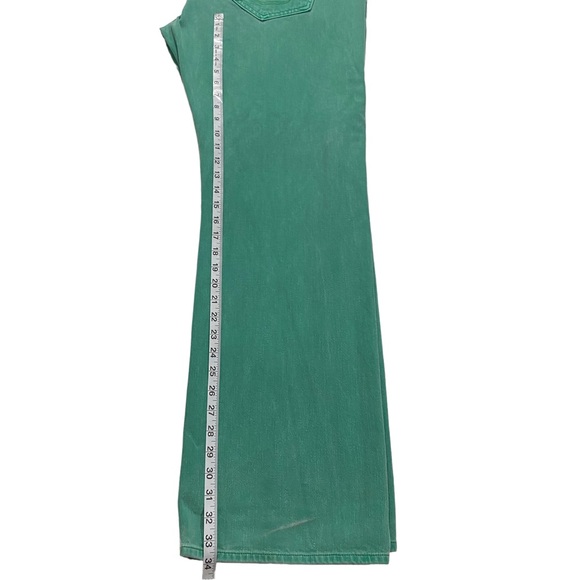 True Religion Buddha USA Men Green Jeans Sz 42 x34 Button Fly Denim 100% Cotton - Picture 13 of 16